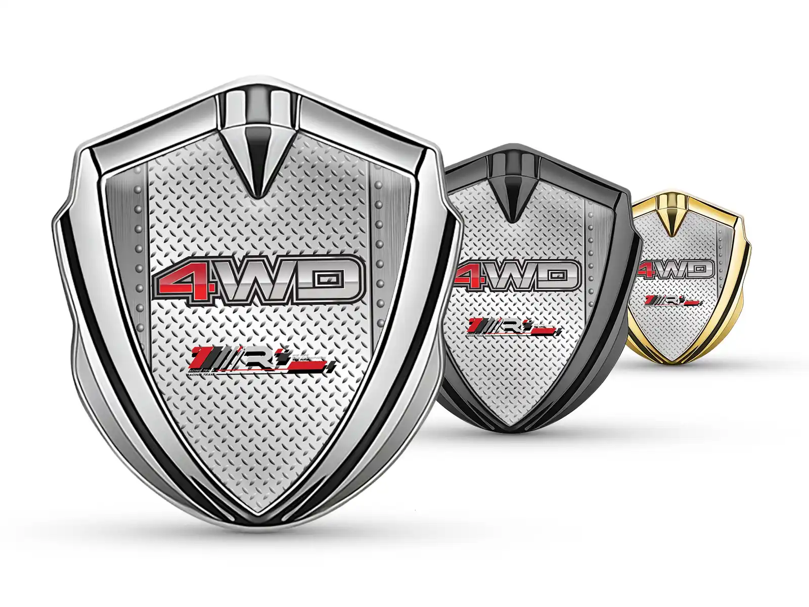 Silicone Emblem Badge Luxury Design Alloy Edge